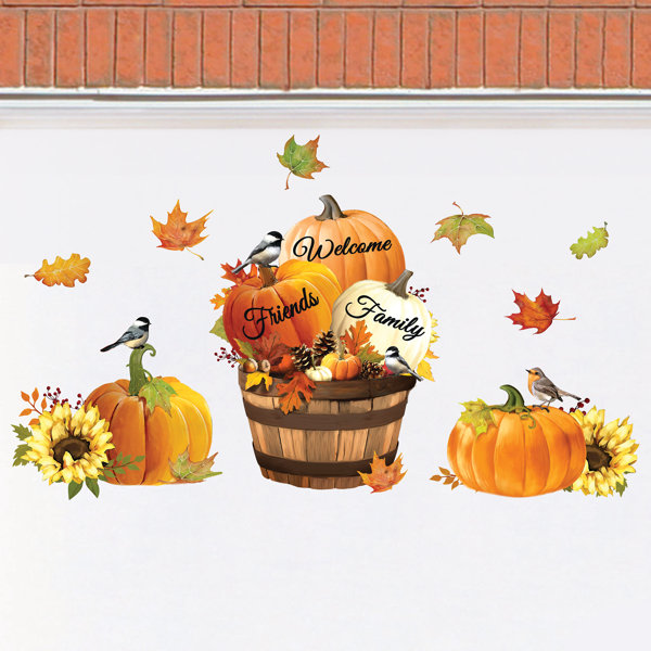 The Holiday Aisle® Hartraud Friends and Family Fall Garage Door